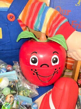 Vintage "Happy Apple" Fisher Price chime ball